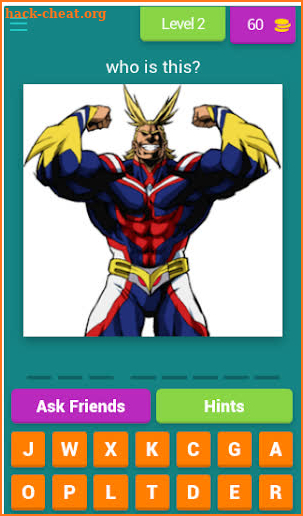 My Hero Academia characters quiz screenshot