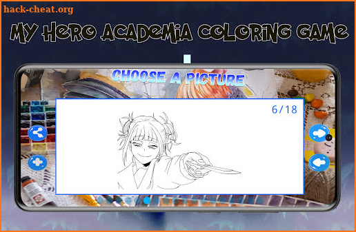 My Hero Academia Coloring Game screenshot