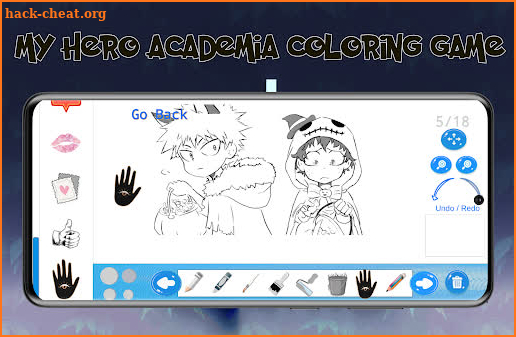 My Hero Academia Coloring Game screenshot