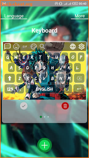 my hero academia keyboard theme screenshot