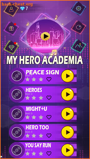 My Hero Academia Piano Gmae screenshot