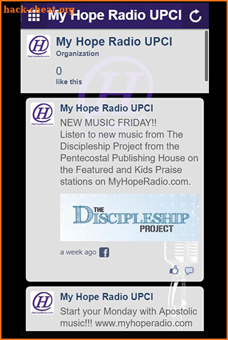 My Hope Radio UPCI screenshot