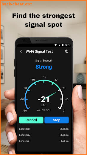 My internet speed test screenshot