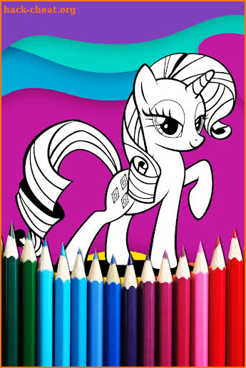 My little Coloring Pony pages screenshot