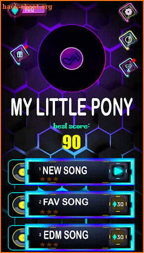 My Little Tiles Hop Pony Game screenshot