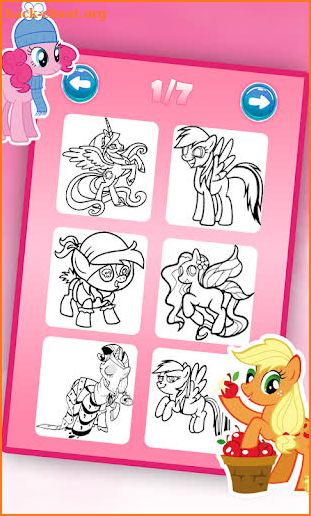 my little unicorn coloring pony game screenshot
