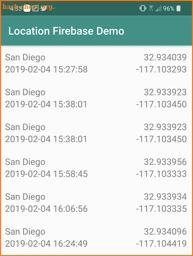 My Locations screenshot