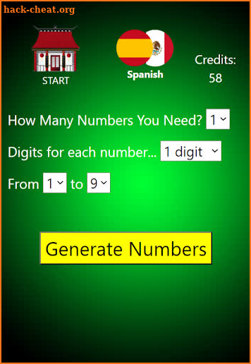 My lucky numbers daily random number generator app screenshot