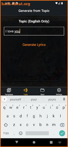 My Lyrics Maker screenshot