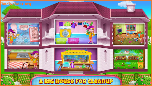My Messy Home Cleanup - Girls House Cleaning Game screenshot
