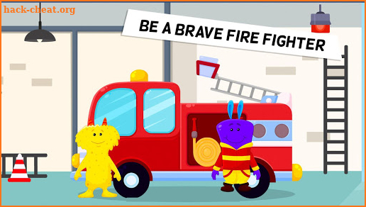 My Monster Town - Fire Station Games for Kids screenshot