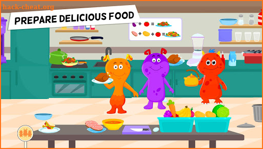 My Monster Town: Restaurant Cooking Games for Kids screenshot