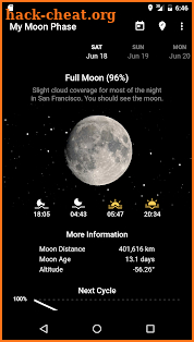 My Moon Phase - Lunar Calendar & Full Moon Phases screenshot