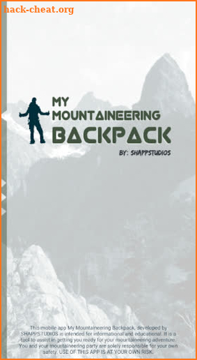 My Mountaineering Backpack screenshot