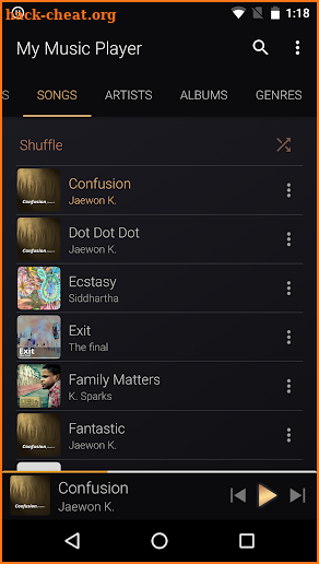 My Music Player screenshot