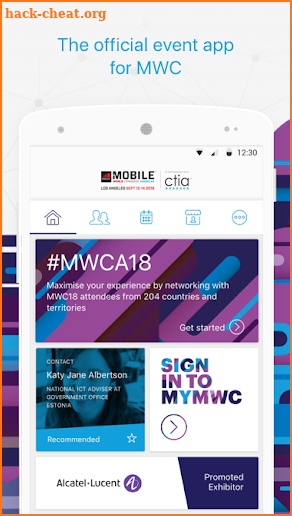My MWC Americas Event App screenshot