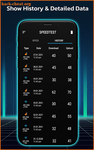 My Network Speedtest - Free Internet Speed Test screenshot