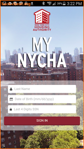 My NYCHA screenshot