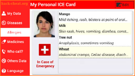 My Personal ICE Card screenshot