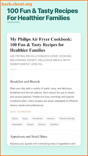 My Philips AirFryer Cookbook screenshot