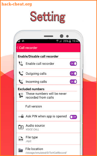 My Phone Call Recorder 2019 : Record Calls screenshot