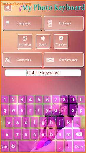 My Photo Keyboard Changer Free screenshot