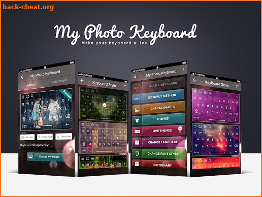 My Photo Keyboard - custom theme screenshot