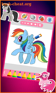 my pony coloring little rainbow fans screenshot