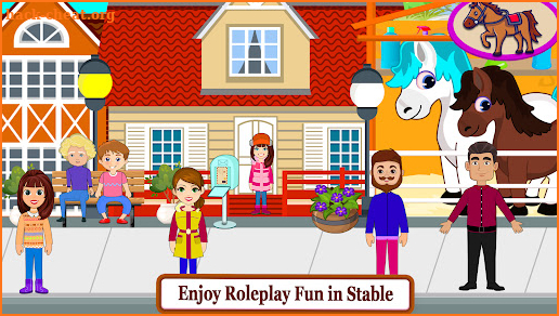 My Pony Horse Stable Town Life screenshot