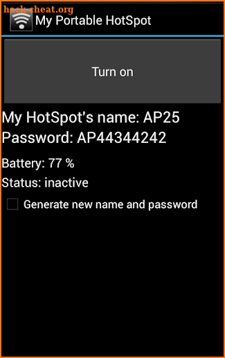 My Portable HotSpot screenshot