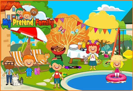 My Pretend Home & Family - Kids Play Town Games! screenshot