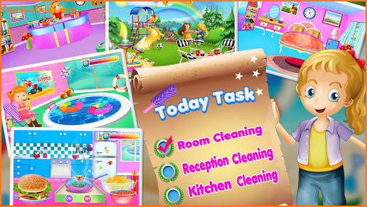 My pretend hotel room cleanup – room cleaning game screenshot