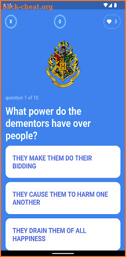 My Quizzer - Harry Potter screenshot
