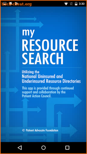 My Resource Search screenshot