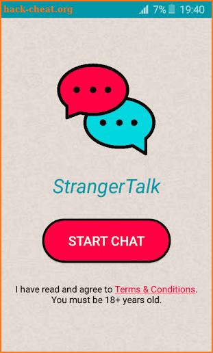 My stranger chat screenshot