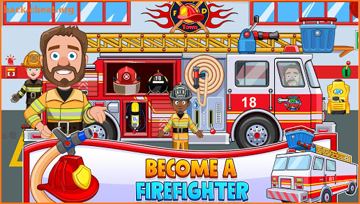 My Town : Fireman & Fire Station Story Game screenshot