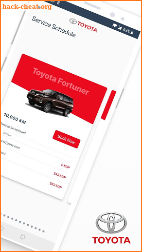 My Toyota screenshot