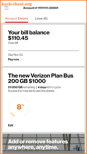 My Verizon For Business screenshot