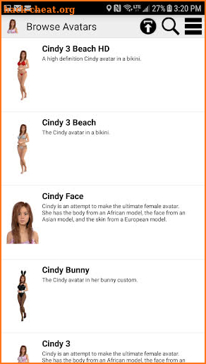 My Virtual Girlfriend Cindy screenshot