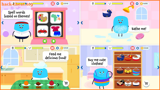 My Virtual Pou Pet 😄 - Spelling Games for Kids screenshot