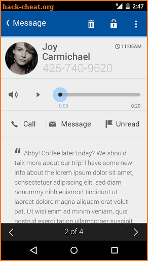 My Visual Voicemail screenshot