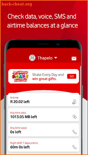 My Vodacom SA screenshot