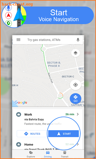 My Voice Gps Navigation: Offline Maps, Driving screenshot