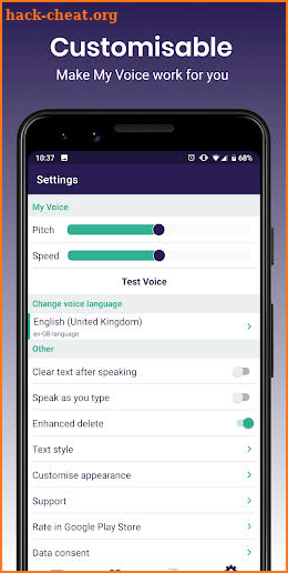 My Voice - Text To Speech (TTS) screenshot