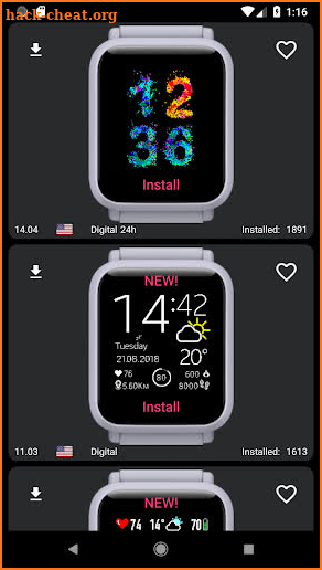 My WatchFace for Amazfit Bip screenshot