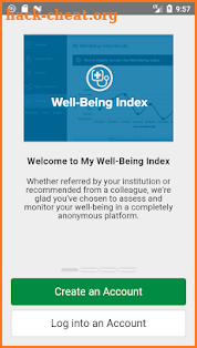 My Well-Being Index screenshot