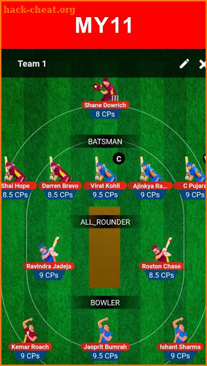 My11 Team : My11Circle Fantasy Cricket Team Guide screenshot