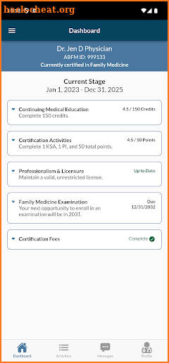 MyABFM screenshot