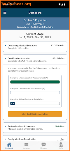 MyABFM screenshot