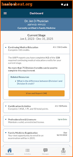 MyABFM screenshot